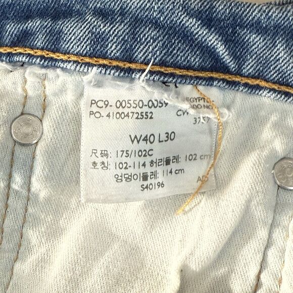 Levi's 550 Jeans Men's Size 40x30 Relaxed Tapered Leg Denim Blue Jeans - Picture 14 of 16